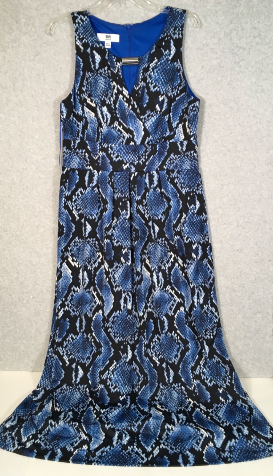 DR COLLECTION  Blue Python Print Sleeveless Women… - image 2