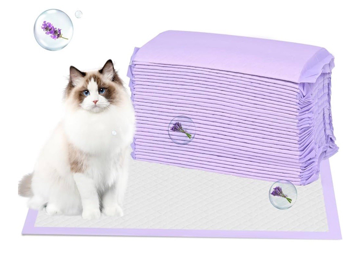 30 Count Cat Litter Pads 16.9"x 11.4" Refills Lavender Scented FAST SHIPPING