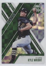 2017 Panini Elite Extra Edition Status Emerald Die-Cut 15/49 Kyle Wright #5 7m3