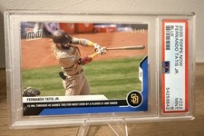 2020 Topps Now #222 Fernando Tatis Jr BLUE /49 PSA 9 Mint Padres #35/49 🔥
