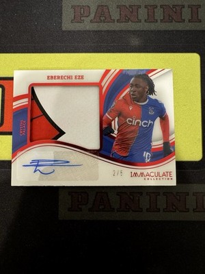 2023-24 Immaculate Crystal Palace Arsenal Eberechi Eze Patch Auto Red /5