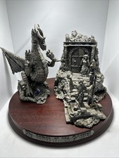 Myth and Magic The Power Of The Crystal Tudor Mint 2 Large Figurines Damaged