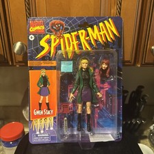 Marvel Legends Series Retro Spider-Man Gwen Stacy Action Figure Animated