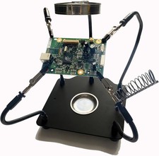 Soldering Station Helping Hands with Magnifying Glass Third Hand PCB Holder