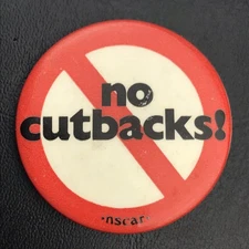 National Student Coalition Against Racism Pin Button Pinback Vintage No Cutbacks