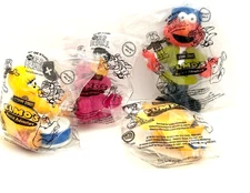 Vintage Dairy Queen Elmo's Musical Adventure Toys Complete Set of 4 MIP NOS 2001