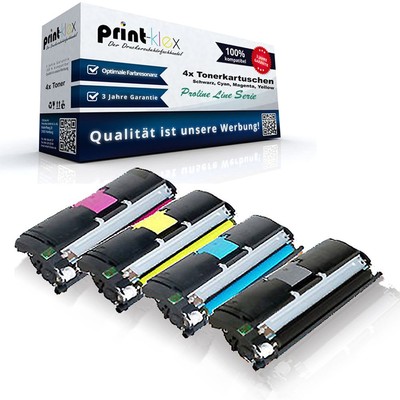 4x farb Toner für Konica Minolta Magicolor-2550-DN Black Proline Line