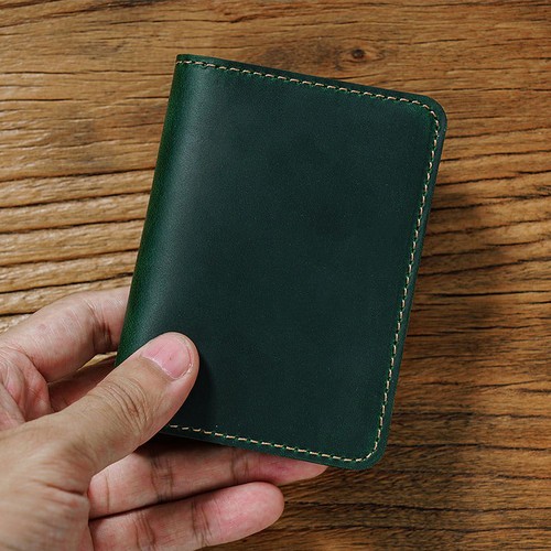 Mens Genuine Leather ID Window Wallet Credit Card Holder Slim Thin Bifold Purse - Picture 9 of 17
