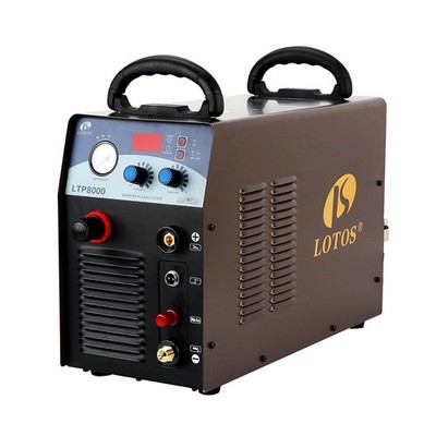 Lotos LTP8000 80 A Plasma Cutter with Pilot ARC Metal Cutter, 1 inch Clean Cut