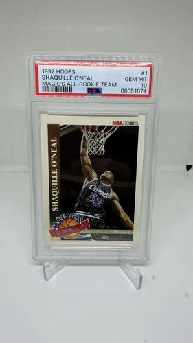 1992-93 Hoops Magic's All Rookie Team Shaq Shaquille O'Neal #1 RC PSA 10