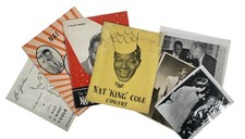 Nat King Cole Vintage Photo and Program Archive 1960s / 1955