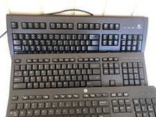 HP / LOGITECH Lot of 5 Keyboards