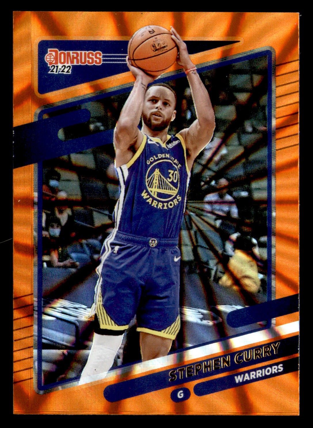 2021-22 Donruss #68 Stephen Curry Holo Orange Laser