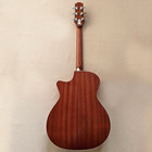 40" Cutaway Acoustic Guitar Spruce Top Hollow Bone Nut Bag in Natural Sapele ply — photo 5
