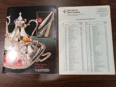 1979 International Silver Company Catalog Price List Meriden CT Silverware Guide