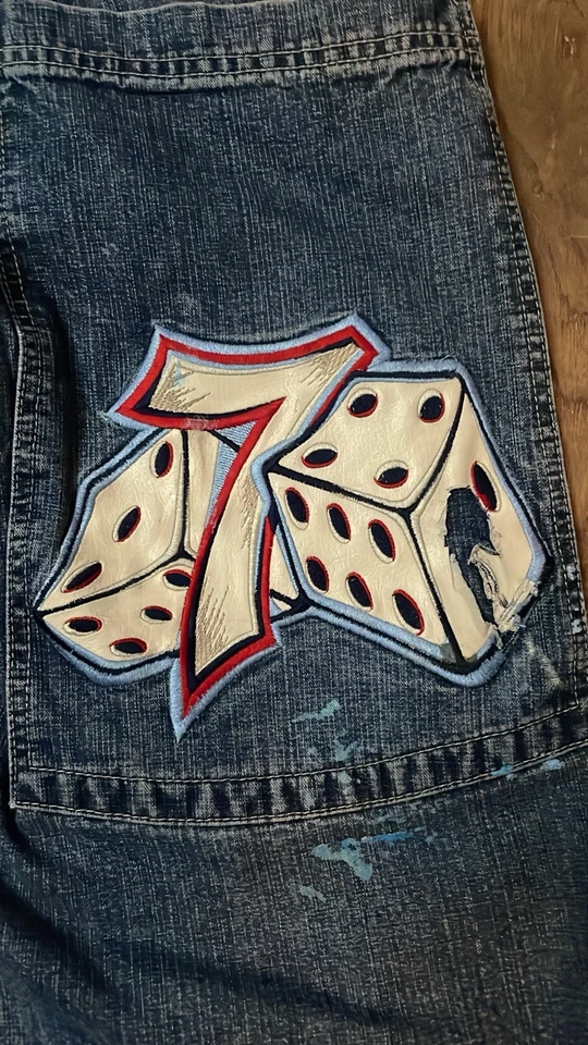 Jeans JNCO Lucky 7 Vintage Dice 32x30 Foto 3 de 4