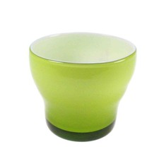 Blumentopf Glas Ø10,5 H9cm grün Übertopf Laola Vase Windlicht Pflanztopf Gefäß