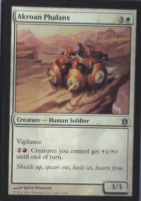 Akroan Phalanx - Born of the Gods: #2, Magic: The Gathering Lp C283