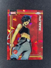 2026 Topps Chrome Sapphire Marvel Comics Raelith 1st Red Refractor 5/5 #142 EJ20