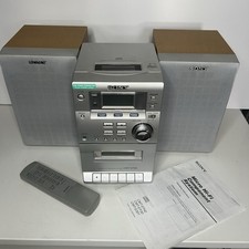 Sony HCD EP30 Micro Hifi Stereo System, Speakers , Remote And Manual -