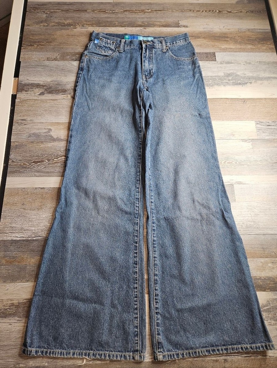 Delia's 90s Vintage Y2K Flare Bell Bottom Blue Jeans Junior 3