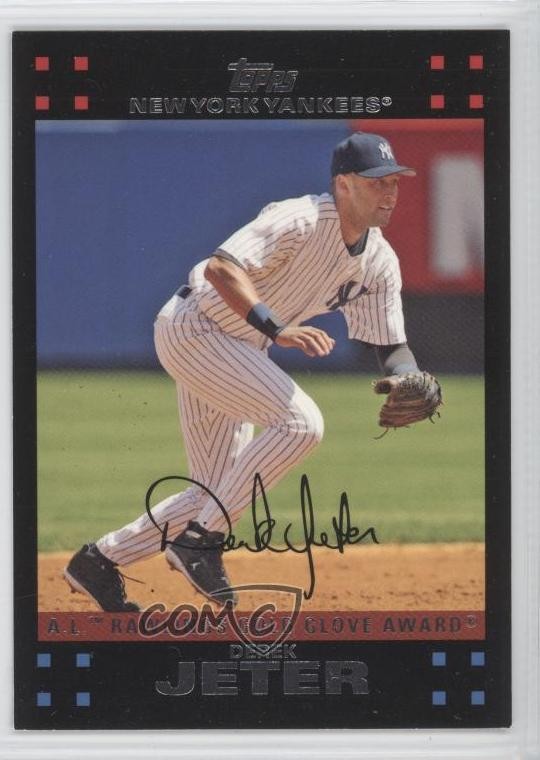 2007 Topps Gold Glove Red Back Derek Jeter #301 HOF 1e5