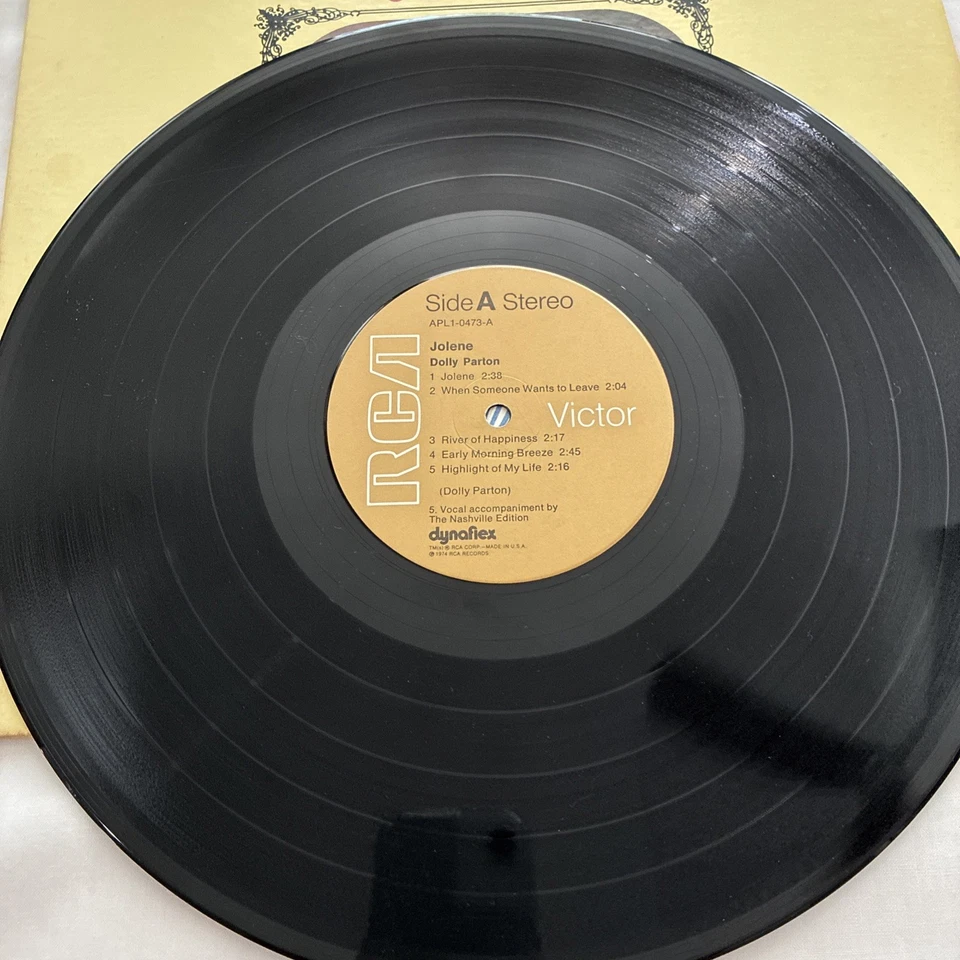 DOLLY PARTON original  1974 "Jolene" LP w I Will Always Love You APL1-0473   RCA - Image 4 of 4