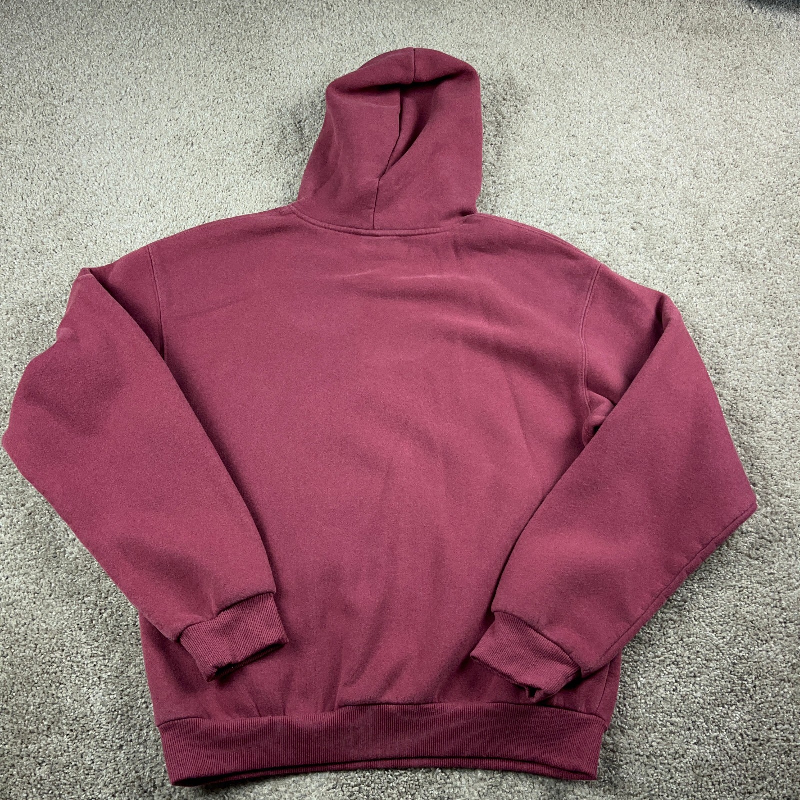 Comfrt Hoodie Womens Medium Red Baggy Preppy Sweatshirt Fleece Cozy Pullover