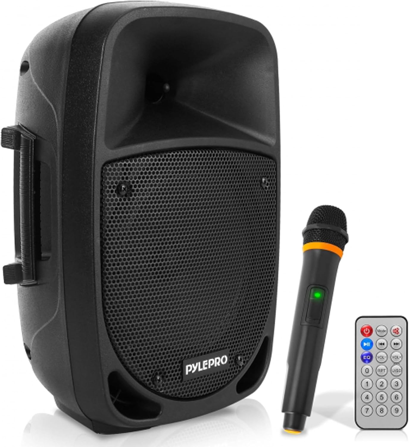 800W Portable Bluetooth PA Speaker - 8’’ Subwoofer, LED Battery Indicator Lights