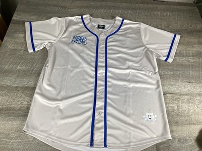 Louis The Child Jersey XL White Blue Baseball Style Button Shirt DJ Merch