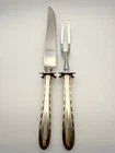 Vintage Towle Sterling Silver Handles Carving Set  Pattern: Silver Flutes