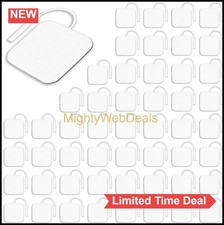 TENS Unit Replacement Pads 52 Pack 2x2 Inch Electrodes 2mm Pin Connector