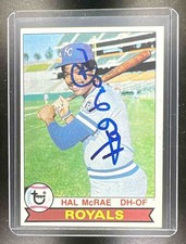 1979 Topps Hal McRae with In Person Auto