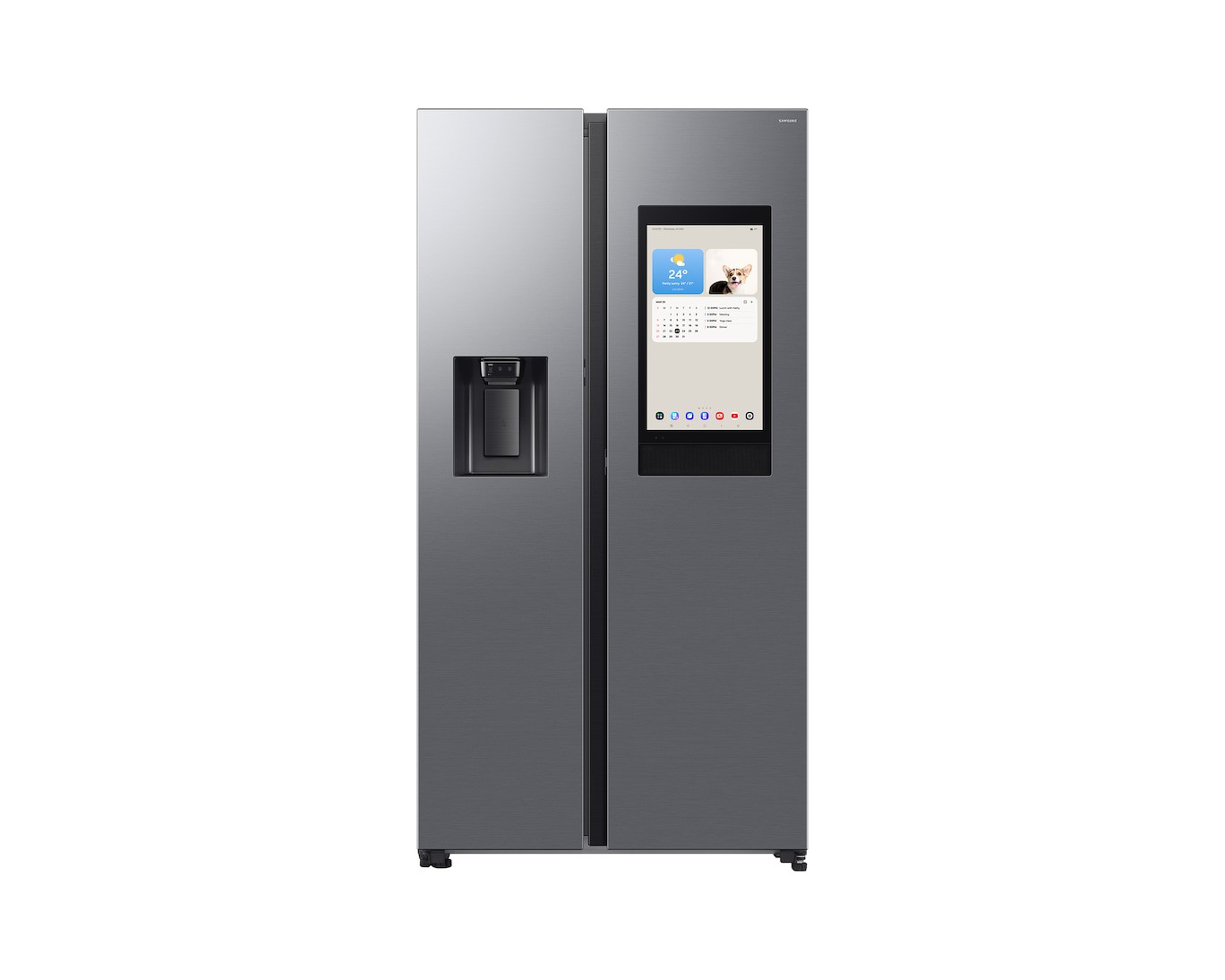 FRIGORIFERO SAMSUNG SIDE BY SIDE RS90F67BETEF SILVER INVERTER DISPENSER CLASSE E