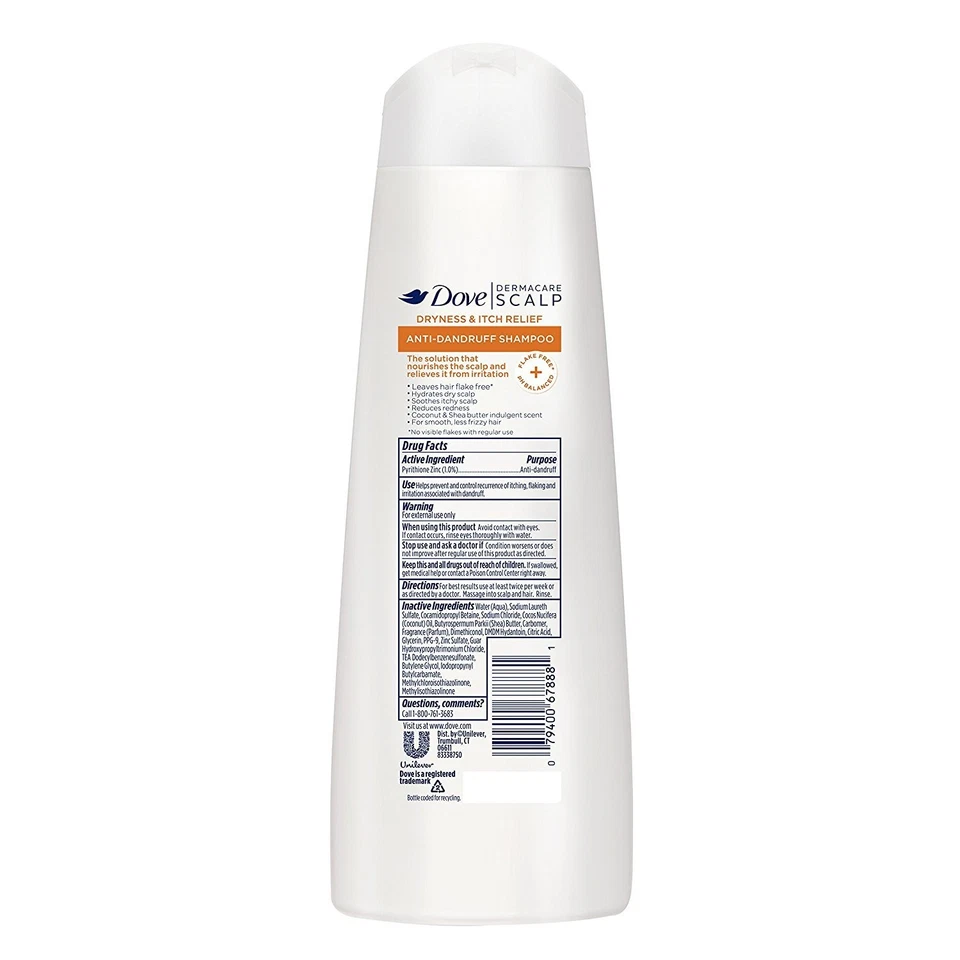 Dove Dermacare Scalp Anti Dandruff Shampoo Pack of 2 12 Fl Oz Each - Image 3 of 4