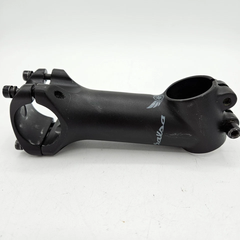 Vástago sin rosca de salsa + 25°, 100 mm de extensión, abrazadera de 31,8 mm, negro, dirección de 1-1/8" Foto 2 de 4