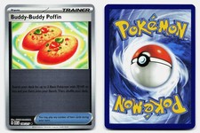 Carta Pokemon Buddy-Buddy Poffin 184/217 Eroi Ascesi Reverse Holo NM