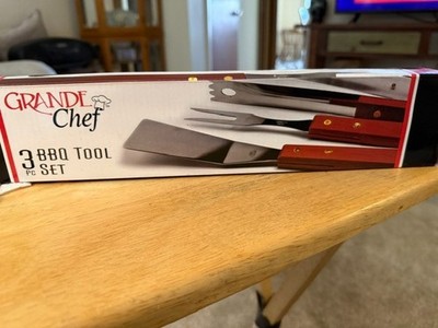 Grande Chef 3 Pc BBQ Tool Set New In Box