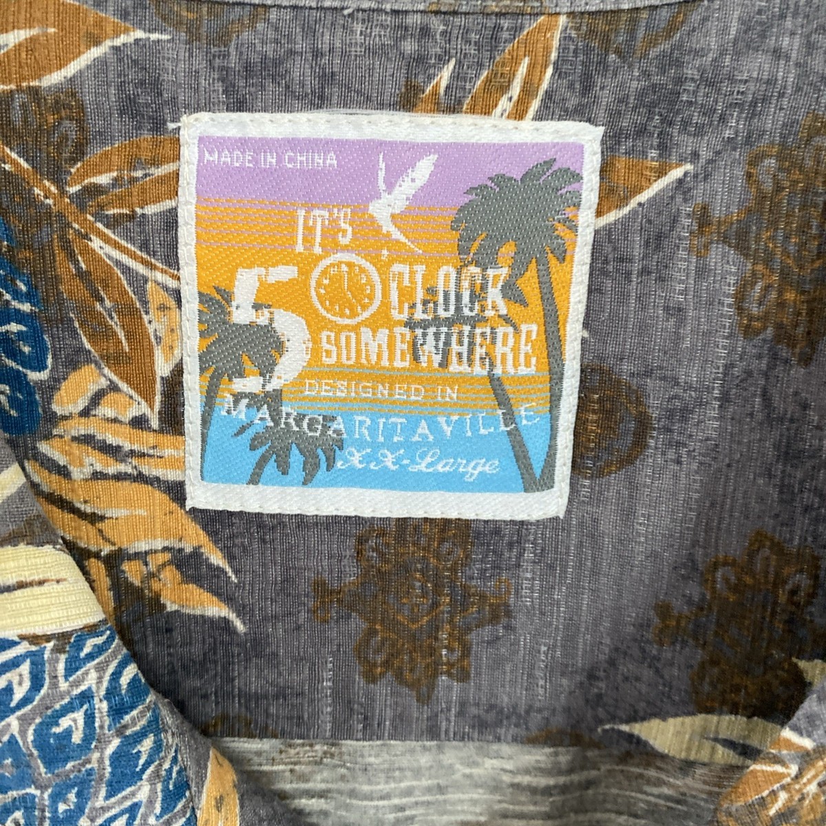 It's 5 O'Clock Somewhere ~ Margaritaville Tropical S/S Shirt Men's