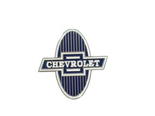 CHROMED BRASS BADGE FITS Antique Chevrolet Emblem With Chevy Logo 1930 Radiator