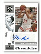2022-23 Panini Chronicles Draft Picks - Marcus Burk #CR-MBU Autographed (AU,RC)