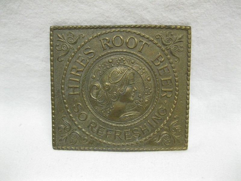 Vintage Hires Root Beer So Refreshing Belt Buckle Soda Advertising Brass