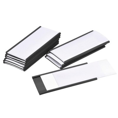 Etikettenhalter 4'' x 2'' Gummi Magnet für Metall Regale 20er Pack