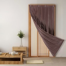 Thermal Insulated Door Curtain Winter Doorway Cover Screen 39.5 83in NEW