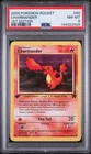 2000 POKEMON ROCKET 1ST EDITION #50 CHARMANDER PSA 8