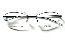 MOREL KOALI 20071K BN23 CRYSTAL BLUE NEW AUTHENTIC FULL RIM EYEGLASSES 52-20-40