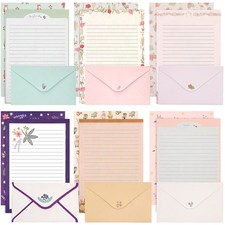 KSIWRE Stationary Paper and Envelopes Set, 36 PCS Lined Stationary Writing Paper