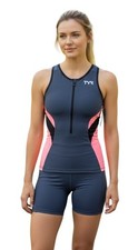 TYR WOMEN'S COMPETITOR SINGLET, GRAY/CORAL, Size XS