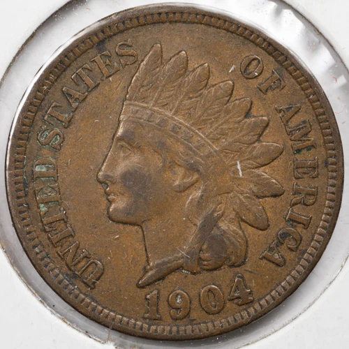 1904 Extremely Fine (XF) Indian Head Penny Cent
