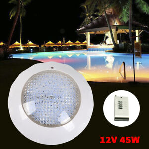 12V 45W LED RGB Underwater Swimming Pool Light Wall Mounted W/ Remote Control